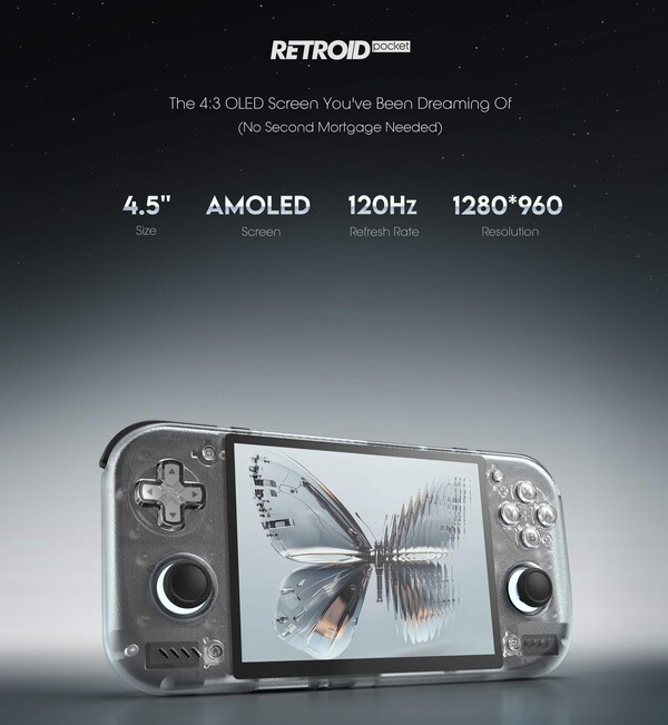 Der Retroid Pocket Nova bekommt ein 120Hz AMOLED-Display