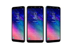 Nun ist auch das kleinere Galaxy A6 in allen Farbvarianten vorab zu sehen.
