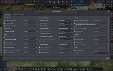 Der Schwierigkeitsgrad ist detailliert justierbar (Bildquelle: Notebookcheck)
