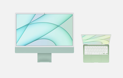 Das Konzeptbild zeigt, wie das MacBook Air aussehen könnte, wenn Apple das Design des iMac auf den Laptop überträgt. (Bild: 9to5Mac)