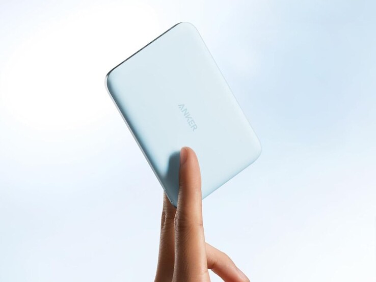 Ankers Nano Power Bank (5K, MagGo, Slim) in Blau