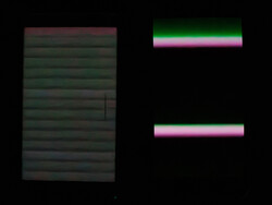 Im Dunkeln mit minimaler Displayhelligkeit: Honor Magic5 Pro (2.160 Hz PWM-Dimming) vs Galaxy A54 (rechts)