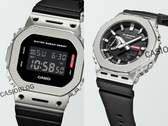 Von links nach rechts: Casio G-Shock GM-5600M-1 und GM-2100M-1A. (Bildquelle: Casioblog)