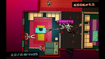 Im Bild: Ein Gameplay-Screenshot aus Hotline Miami.