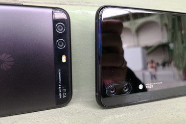 von links: Huawei P10 und P20
