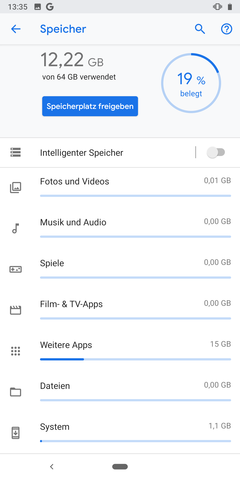 Software Google Pixel 3a XL
