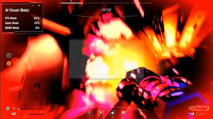 Links oben ist die KI-Erkennung in Arbeit zu sehen