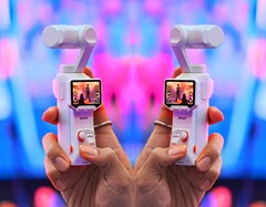 Die weiße Insta360 Luna Ultra in durchgesickerten Hands-on-Bildern (bearbeitet).