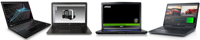 Aktuelle Workstation-Modelle von Lenovo, HP, MSI und Dell