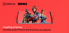 Auf dem OnePlus 8 und 8 Pro kann man Fortnite jetzt endlich mit 90 Bildern pro Sekunde spielen. (Bild: OnePlus)