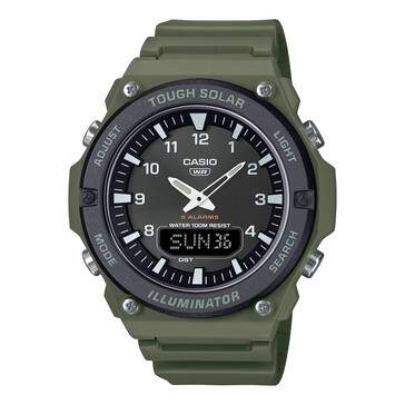 ... und die Casio AQ-S820W-3BV in Khaki-Grün. (Bildquelle: Casio)