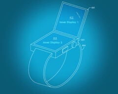 Apple hat eine Smartwatch mit faltbarem Display patentiert. (Bildquelle: Apple, bearbeitet)