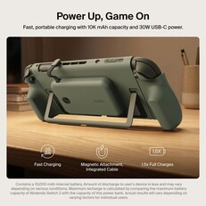Der Belkin Charging Grip besitzt eine Aussparung für den Ständer der Switch 2