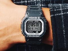 Casio bringt seine Uhren mit Origami-Motiven (Abbildung: DW-5600RGM-1) nun auch nach Europa. (Bildquelle: Casio)