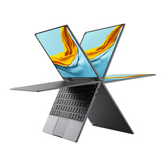 Das Chuwi MiniBook X mit ungewöhnlichem Punch-Hole-Display startet in den Verkauf. (Bild: Chuwi)