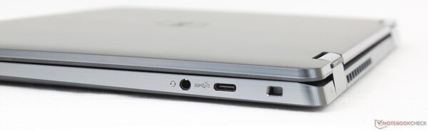 Das Dell Latitude 9330 2-in-1 bietet zwei Thunderbolt-4-Ports (Bilder: Notebookcheck)