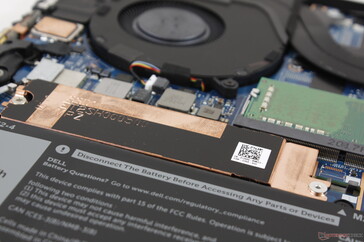 Belegter, primärer M.2-Steckplatz mit Kupferkühlkörper