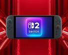 Mock-up einer Switch-2-OLED-Konsole.