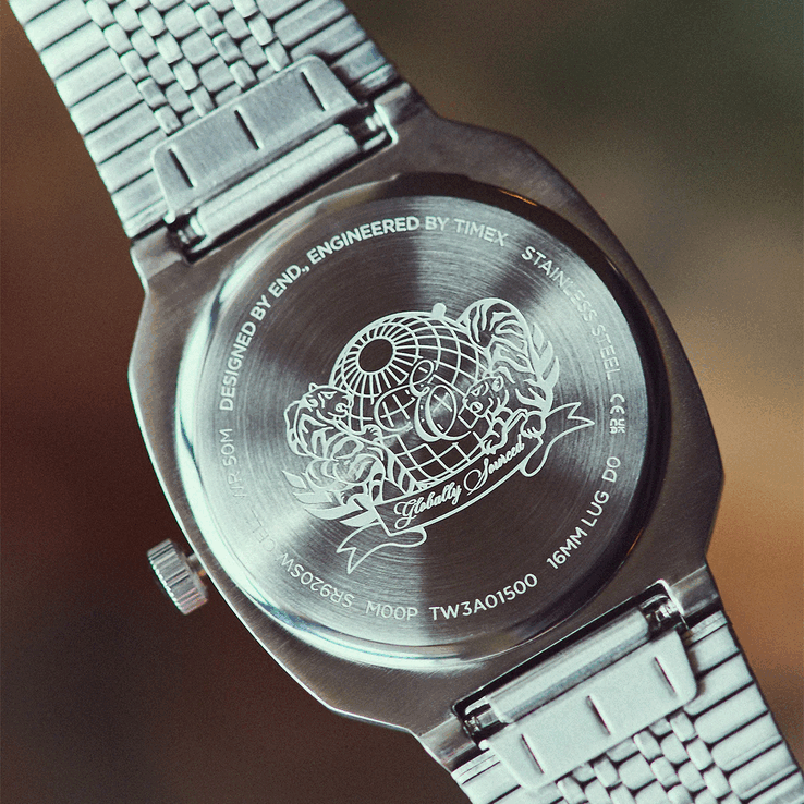 Die Rückseite der Timex END. x Timex 1981 Reissue Inspired