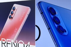 Das Oppo Reno 4 zeigt sich mit etwas ungewöhnlicher Kamera in ersten offiziellen Renderbildern.
