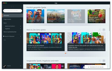 Origin ist der hauseigene Store von EA, auf dem man unter anderem Die Sims findet.