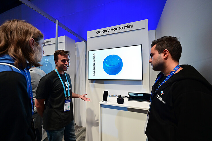 Ein Star der SDC19 war der Samsung Galaxy Home Mini mit Bixby-Unterstützung.