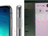 Der seitliche Fingerabdrucksensor und das etwa 5 mm große Displayloch im Samsung Galaxy S10e.