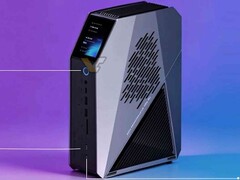 W144: Mini-PC zeigt sich mit Display (Bildquelle: JWIPC, via VideoCardz)