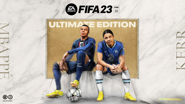 Zwei Fußballstars gemeinsam auf dem FIFA 23 Cover: Sam Kerr und Kylian Mbappé sind die Cover-Stars des neuesten Teils der Fußball-Simulationsreihe von EA Sports.