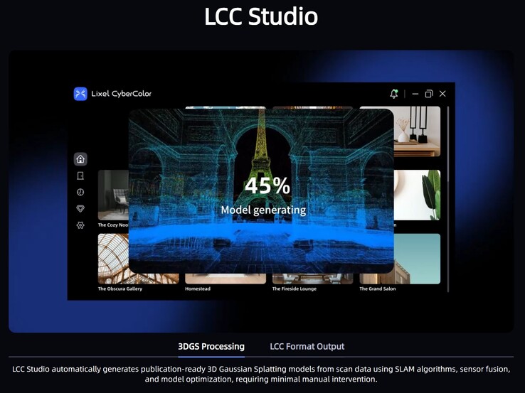 LCC Studio erstellt aus den Kameradaten 3D-Modelle