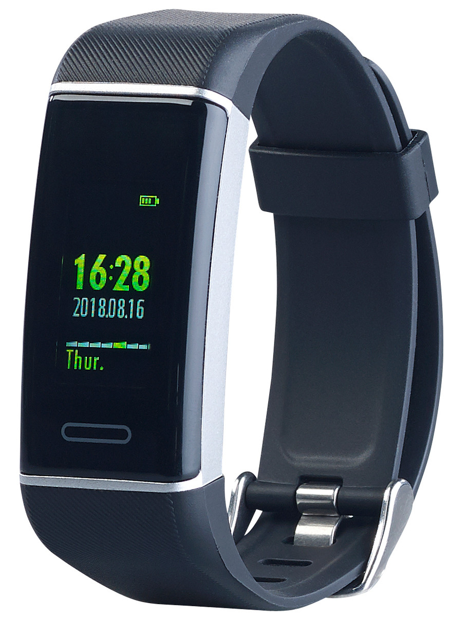 Pearl newgen medicals FBT200.gps GPSFitnessband mit Farbdisplay