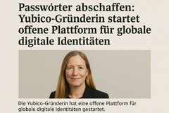 Passwörter abschaffen: Yubico-Gründerin startet offene Plattform für globale digitale Identitäten (Bildquelle: GPT-image-1)
