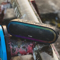 Der Tribit XSound Mega ist ein neuer Bluetooth-Lautsprecher mit 20 Stunden Akkulaufzeit und LED-Effekten. (Bild: Tribit)