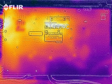 Wärmebildaufnahme unter Last - Unterseite