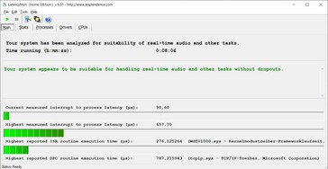 LatencyMon - Statistik