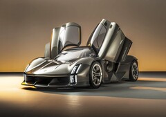 Der Porsche Mission X setzt auf ein leichtes Glas-Dach, das durch Carbon verstärkt wird. (Bild: Porsche)