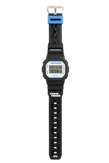 Vorderansicht der Casio G-Shock DW5600TT25-1 x Toyo Tires Limited Edition