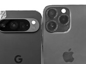 Erstmals ist ein Google Pixel 9 Pro in Hands-On-Bildern aufgetaucht und von allen Seiten zu sehen, auch mit Apple iPhone 14 Pro Max daneben. (Bild: Rozetked)