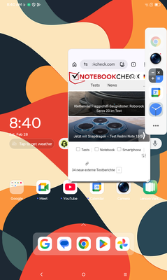 Lenovo Tab K9 Software – Floating Windows