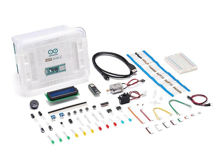 Das Kit enthält zahlreiche Bauteile (Bild: Arduino)