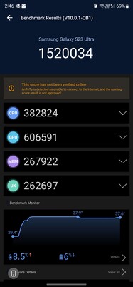 Samsung Galaxy S23 Ultra (Snapdragon 8 Gen 2 for Galaxy)