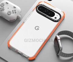 Das neue Kameramodul des Pixel 9 Pro passt besser in Schutzhüllen. (Bild: Gizmochina)