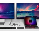 Das neueste HyperDrive-Dock ermöglicht es, zwei 4K-Dipslays an das MacBook Air und MacBook Pro mit M1 anzuschließen. (Bild: Hyper)