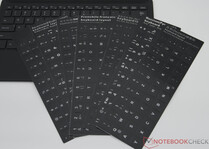 Tastaturaufkleber für andere Sprachlayouts