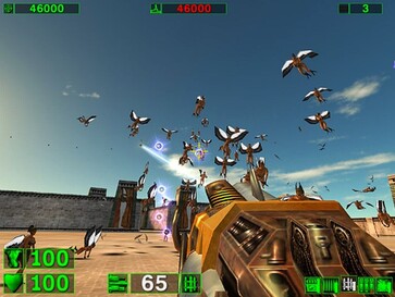 Im Bild: Ein Gameplay-Screenshot aus erious Sam Classic: The First Encounter.
