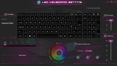 RGB-Tastatureinstellungen