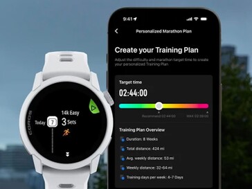 Trainingspläne lassen sich nutzen (Bildquelle: Coros)