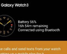Verraten erste Screenshots der Galaxy Wearable App die Akkulaufzeit der Samsung Galaxy Watch 3? (Quelle: Androidpolice)