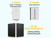 Solaranlage mit 15 bis 30 Solarmodulen zusammenstellen (Bild: Ja Solar, Deye, Powerness)