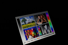 Die Blickwinkel sind wie für IPS-Displays üblich sehr gut aber nicht auf Niveau eines OLED-Panels